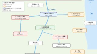 幻想水滸伝Ⅴ ファレナ女王国の概念地図