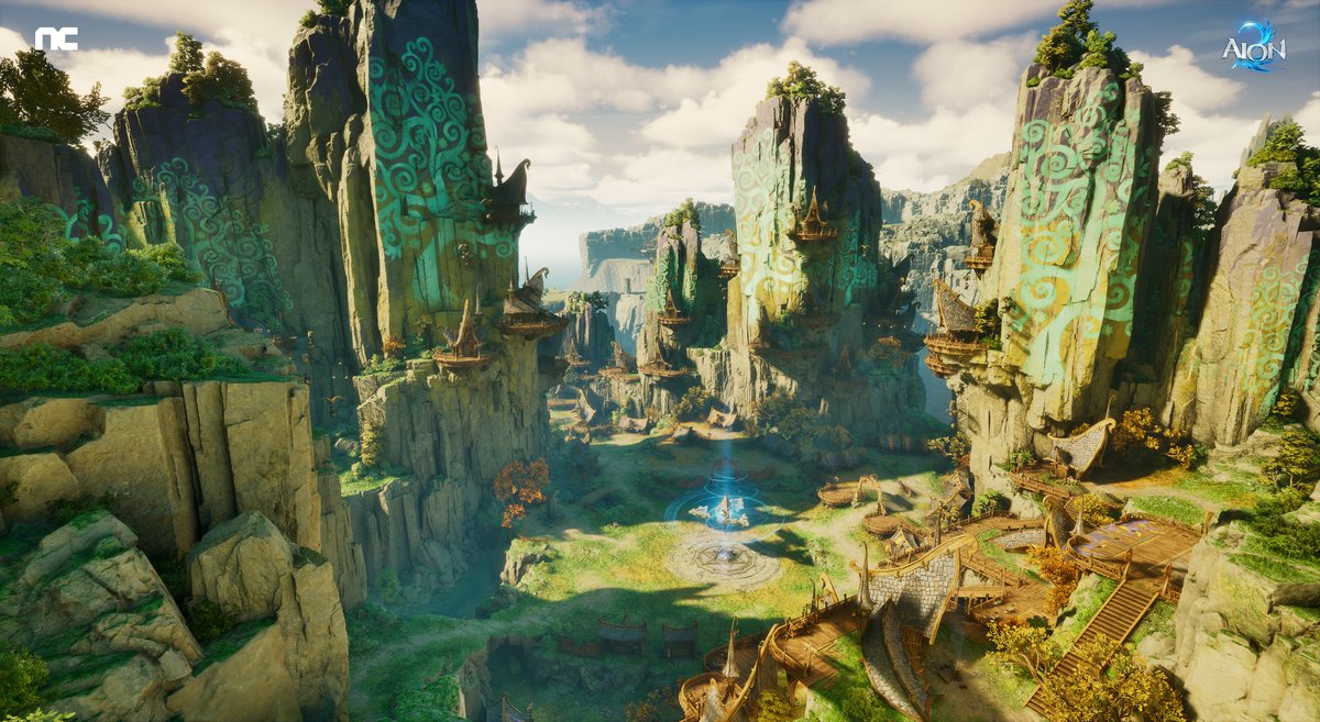 AION2のフィールドの風景(公式ファンキット)