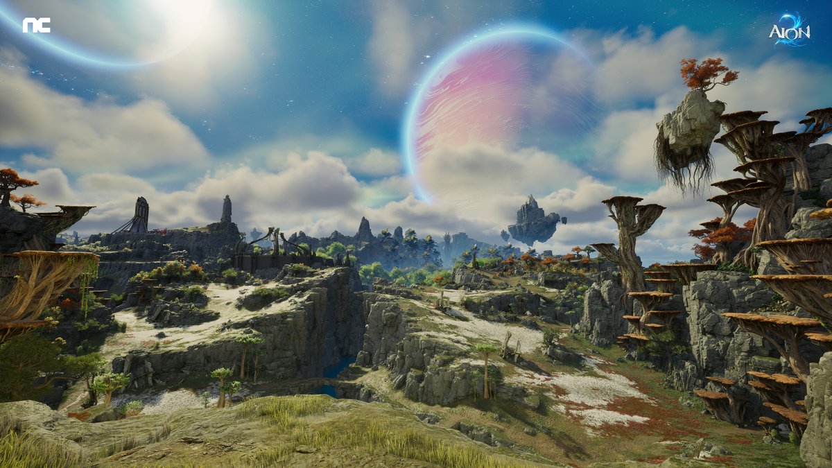 AION2のフィールドの風景(公式ファンキット)