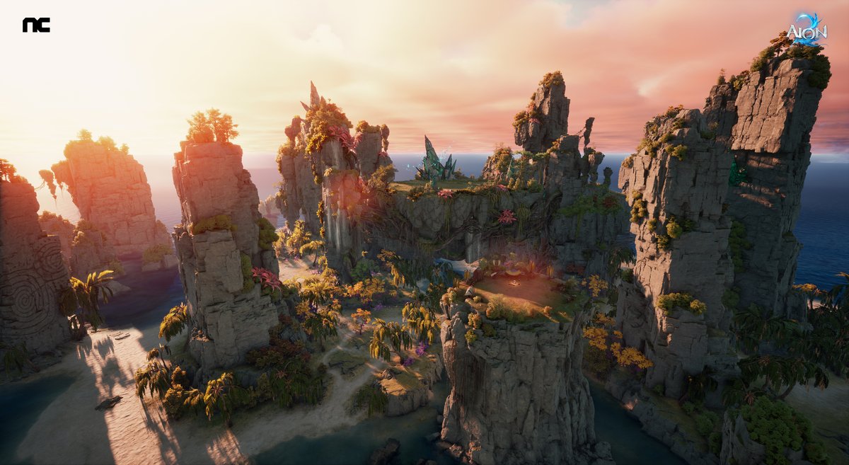 AION2の風景(公式ファンキット素材 © NC Corporation)